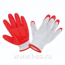 Перчатки хлопковые белые с однослойным латексным покрытием ПЕР 450
