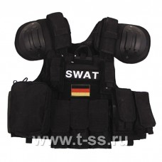 Жилет SWAT боевой быстросъемный черный